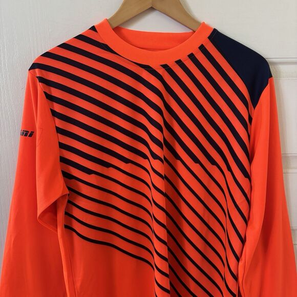 Vizari Soccer Men Goalkeeper Jersey Shirt Size Medium Orange Padded Elbow Futbol - Picture 3 of 15